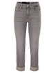 7 For All Mankind Relaxed Skinny Cropped Slim Illusion Stretch Denim Jeans