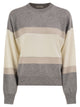 Peserico Colour-Block Virgin Wool, Silk And Cashmere Jumper