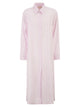 Mc2 Saint Barth Long ‘Shirtdress’ Shirt In Striped Cotton Poplin