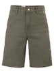 Carhartt Denim Bermuda Shorts With Logo On The Back