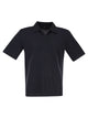 Herno Cotton Jersey Polo Shirt With Open Collar