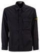 Stone Island Comfort Fit Overshirt With Press Studs