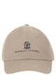 Brunello Cucinelli Baseball Cap In Garment-Dyed Twisted Cotton Gabardine With Embroidered Logo