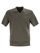 Brunello Cucinelli Cotton Rib Knit Polo Shirt