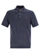 Brunello Cucinelli Linen And Cotton Knit Polo Shirt