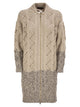 Fabiana Filippi Long Openwork Wool, Silk And Cashmere Cardigan