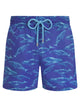 Vilebrequin Men’s Recycled Polyamide Swim Shorts With Whale Print