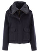 Brunello Cucinelli Wool And Cashmere Hooded Jacket With Detachable Quilted Bib