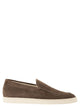 Brunello Cucinelli Chevron-Effect Suede Moccasin Trainers