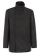 Herno Double-Breasted Coat In Wool Blend