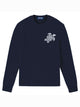 Vilebrequin Organic Cotton And Cashmere Crew Neck Sweater With Turtle Logo