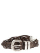Alberto Luti Braided Leather Belt