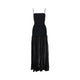 Hunza G Hybrid Crinkled Flared Maxi Dress