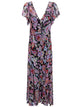 Rixo "Bexley" Dress Cara Floral Black