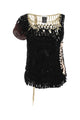 Dries Van Noten Black Crochet Top