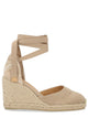 Castañer Beige Cotton Leather Heel