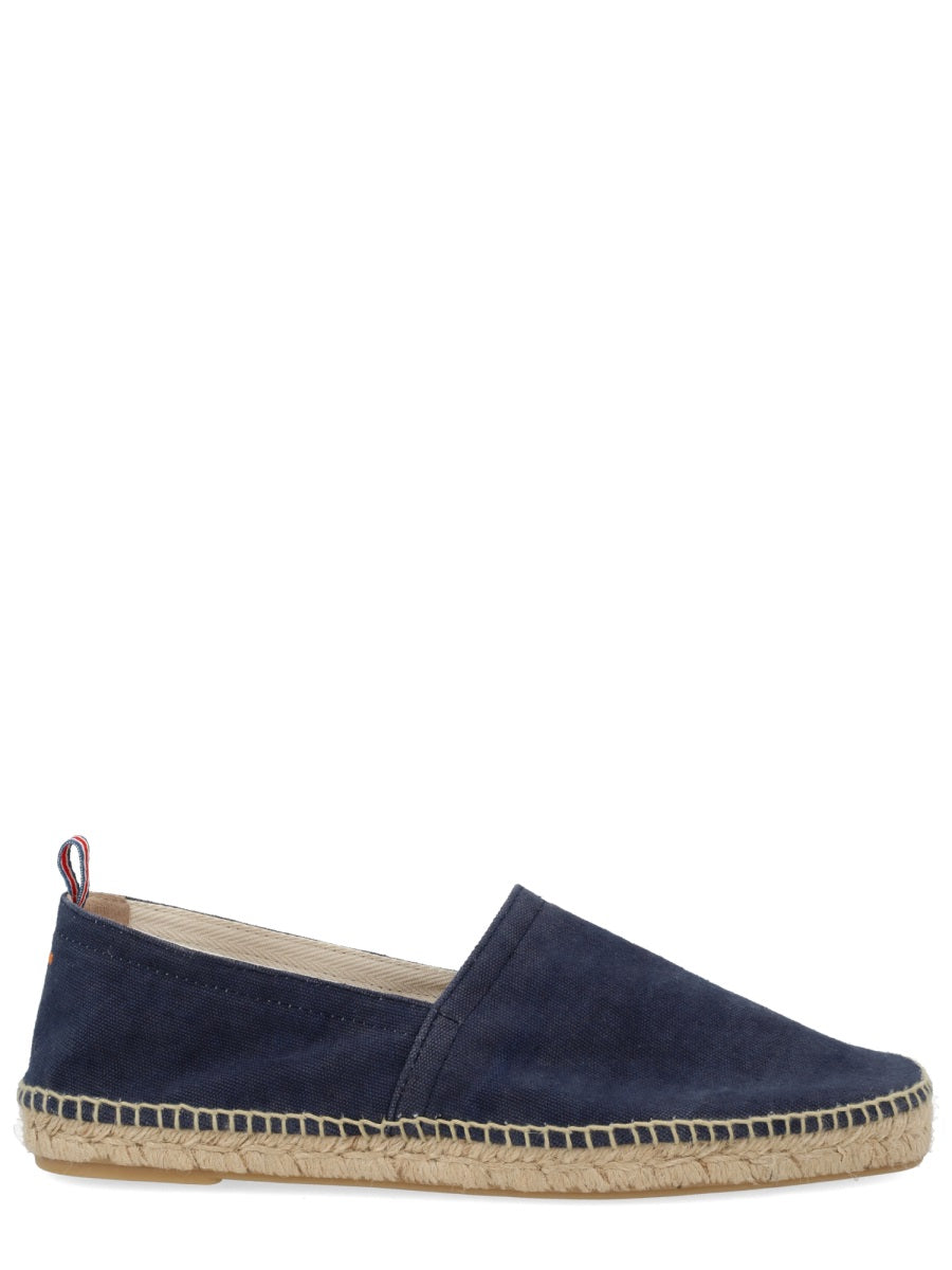 Castañer Blue Cotton Ovine Leather