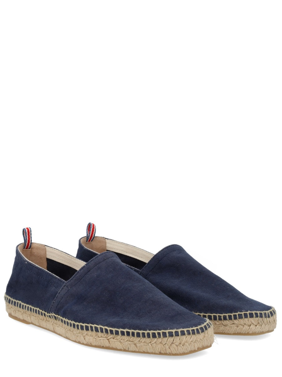 Castañer Blue Cotton Ovine Leather