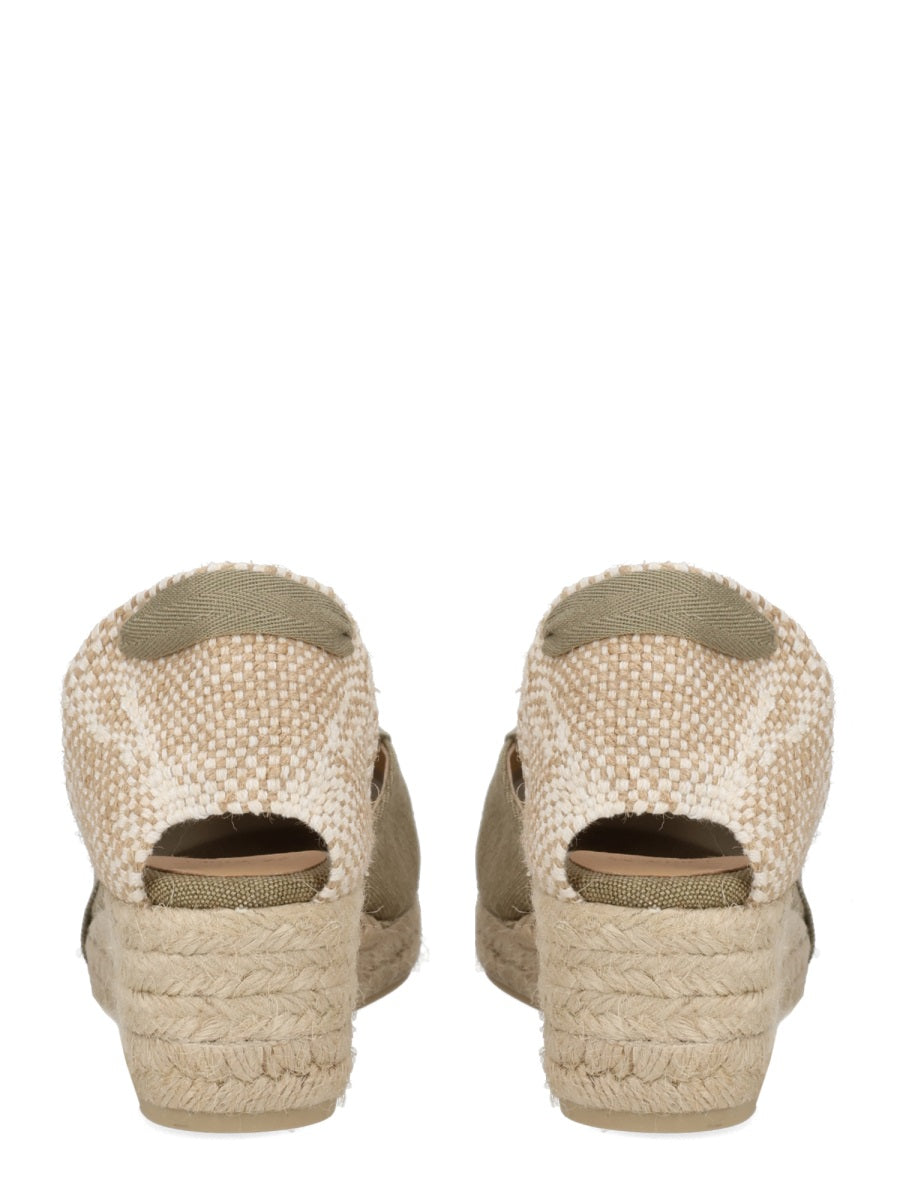 Castañer Multicolour Cotton Leather Heel