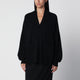 Extreme Cashmere Asymmetrical Black Cashmere Cardigan