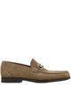 Ferragamo Grandioso2 Suede Loafers With Gancini Buckle