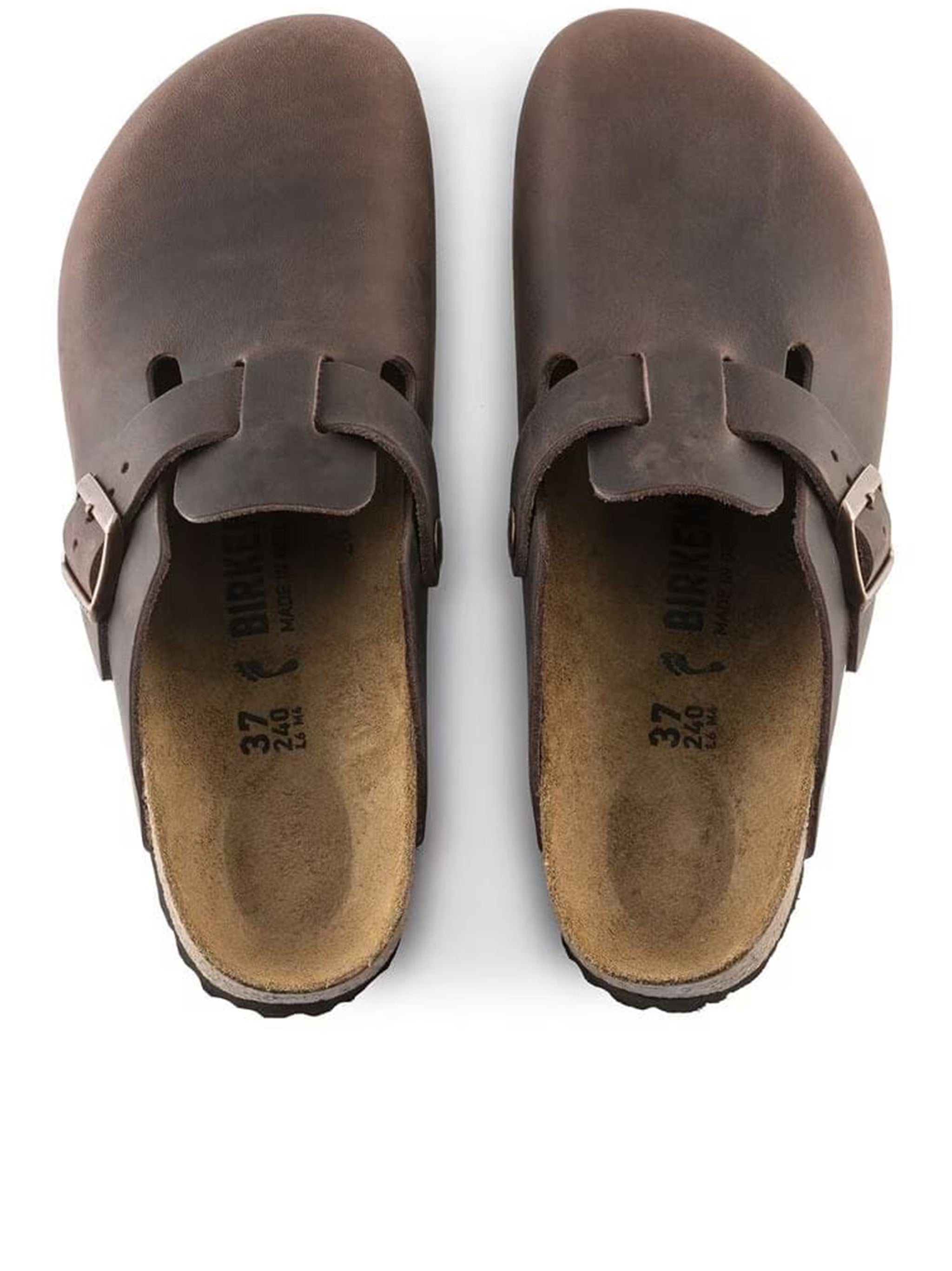 Birkenstock Boston Oiled Brown Leather Clogs