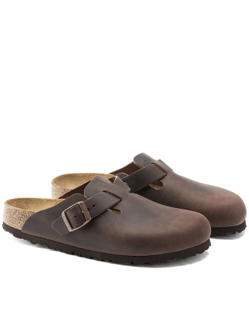 Birkenstock Boston Oiled Brown Leather Clogs