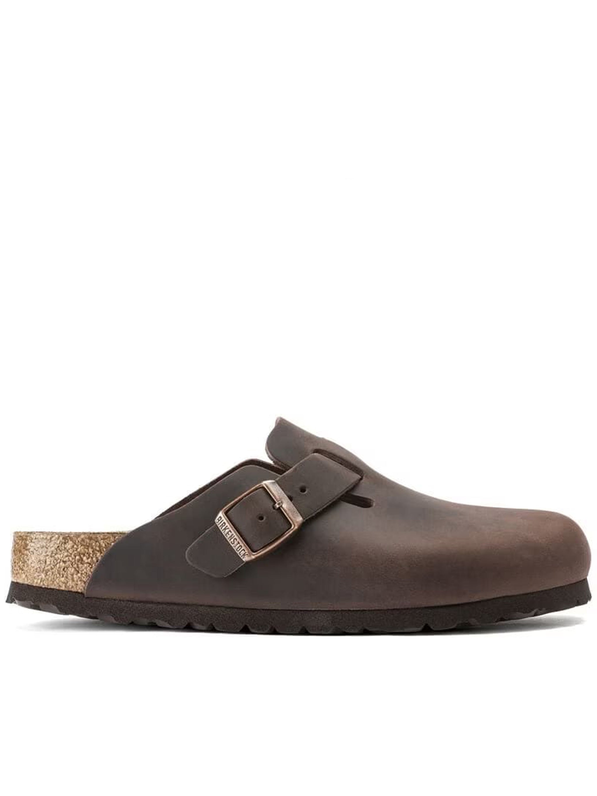 Birkenstock Boston Oiled Brown Leather Clogs