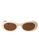Miu Miu Bianco Latte Acetate Sunglasses