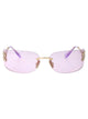 Miu Miu Oro Pallido Metal Sunglasses