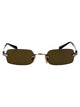 Miu Miu Old Gold Metal Sunglasses