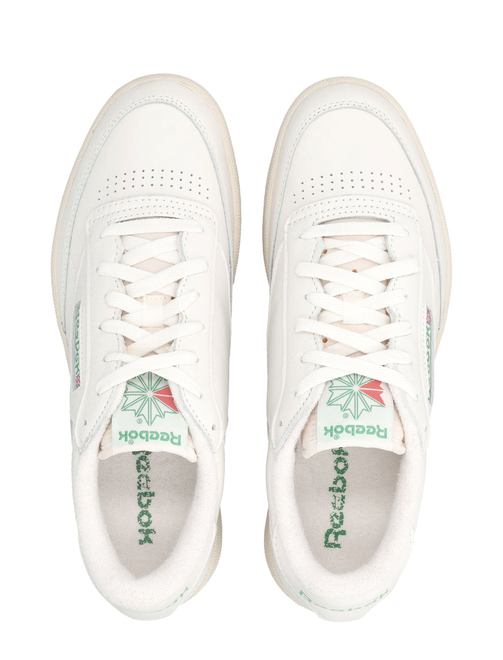 Reebok Reebok Club C 85 Vintage Leather Sneakers White And Green