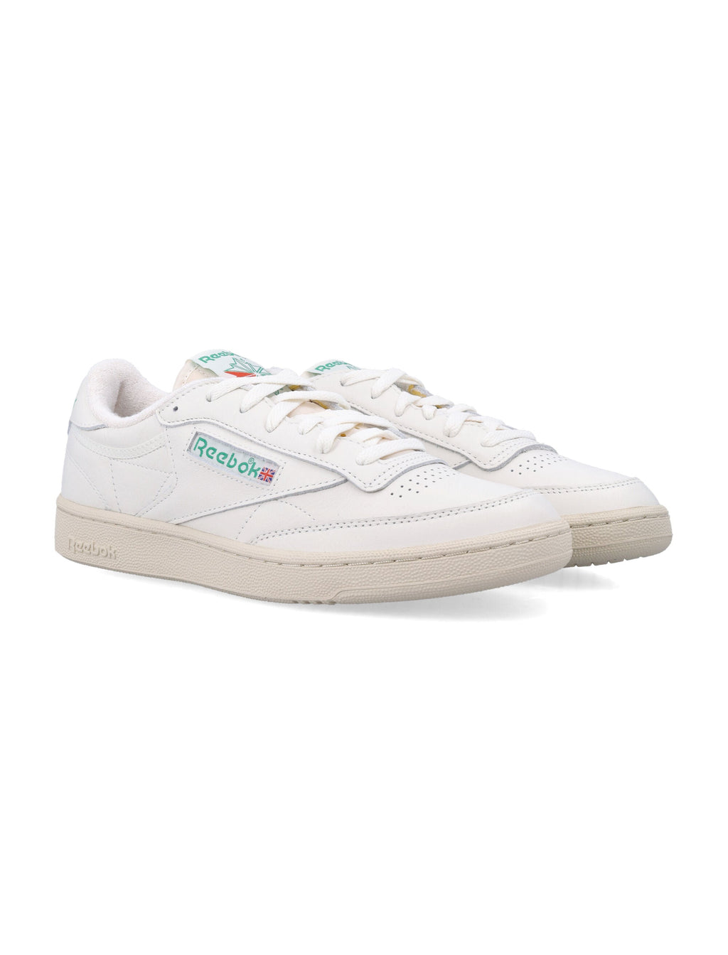 Reebok Reebok Club C 85 Vintage Leather Sneakers White And Green