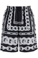 Versace Printed Silk Bermuda Shorts