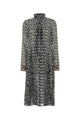 Versace Printed Crepe Shirt Dress