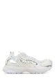 Versace White Leather And Fabric Versace Mercury M_vs_01 Sneakers