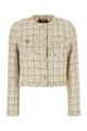 Versace Multicolor Tweed Blazer