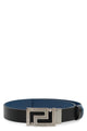 Versace Black Navy Leather Belt