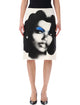 Versace Versace Silk Midi Skirt With “The Valentine” Print