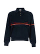 Versace Stripe-Detail Long-Sleeve Polo Shirt