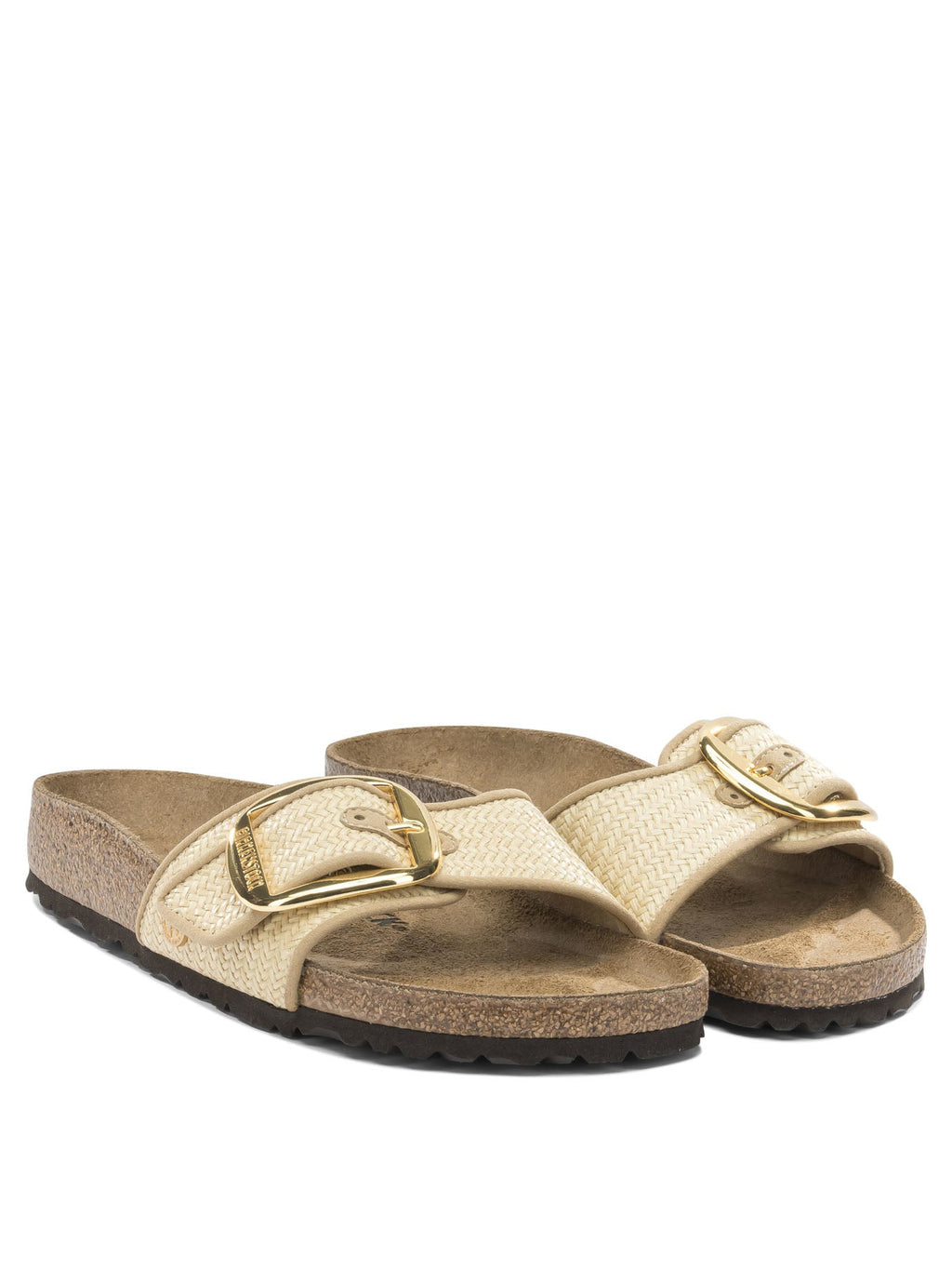 Birkenstock Beige Raffia Sandals