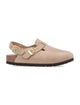 Birkenstock Birkenstock Tokio Nubuk In Sandcastle Leather Clog