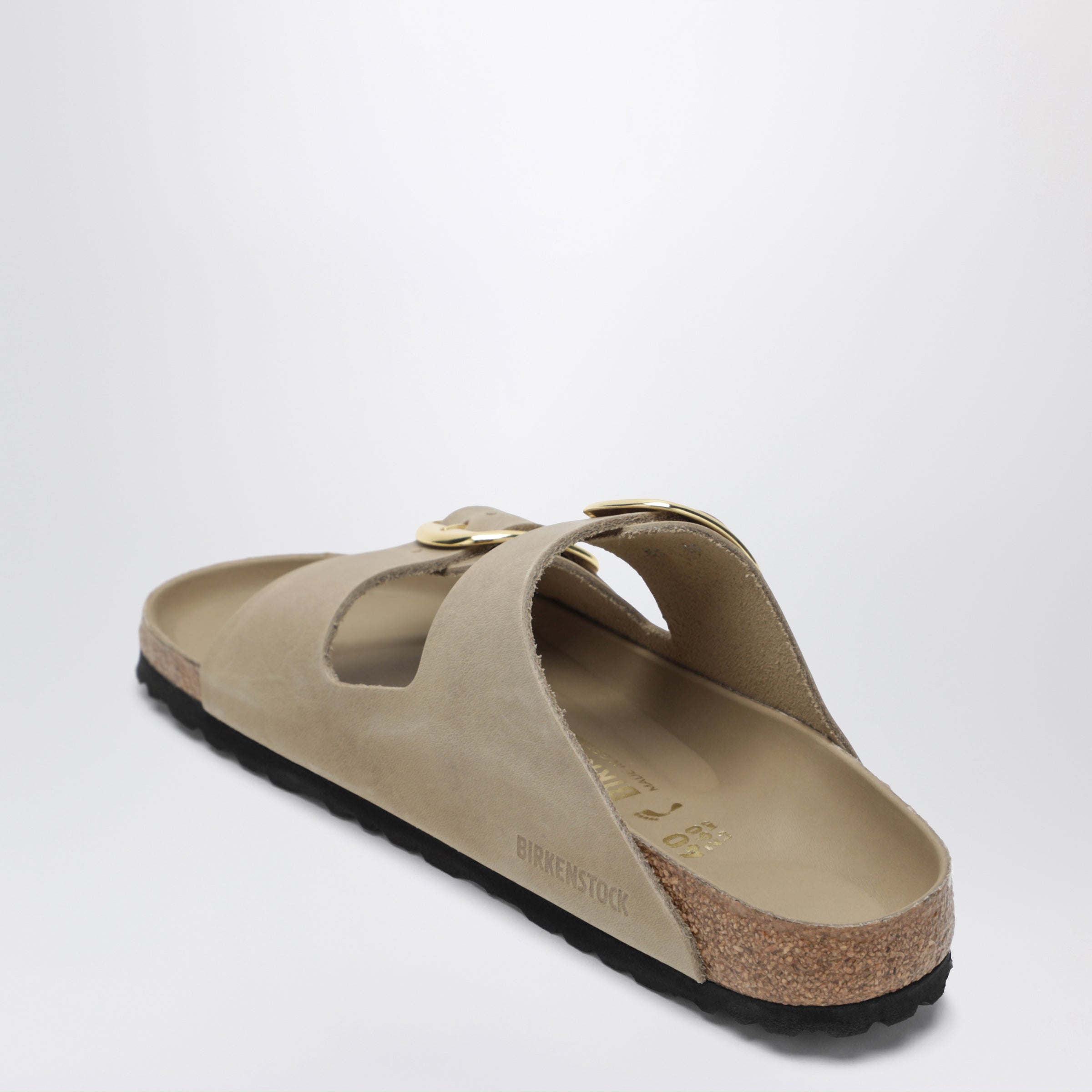 Birkenstock Arizona Big Buckle Slides In Oiled Leather