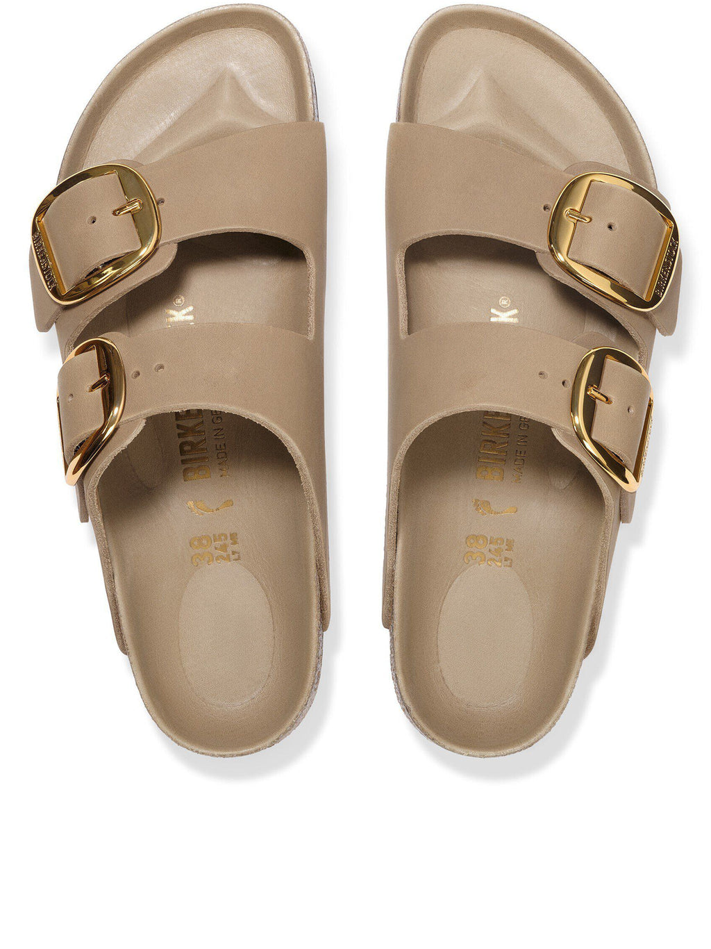 Birkenstock Arizona Big Buckle Nude Leather Sandals