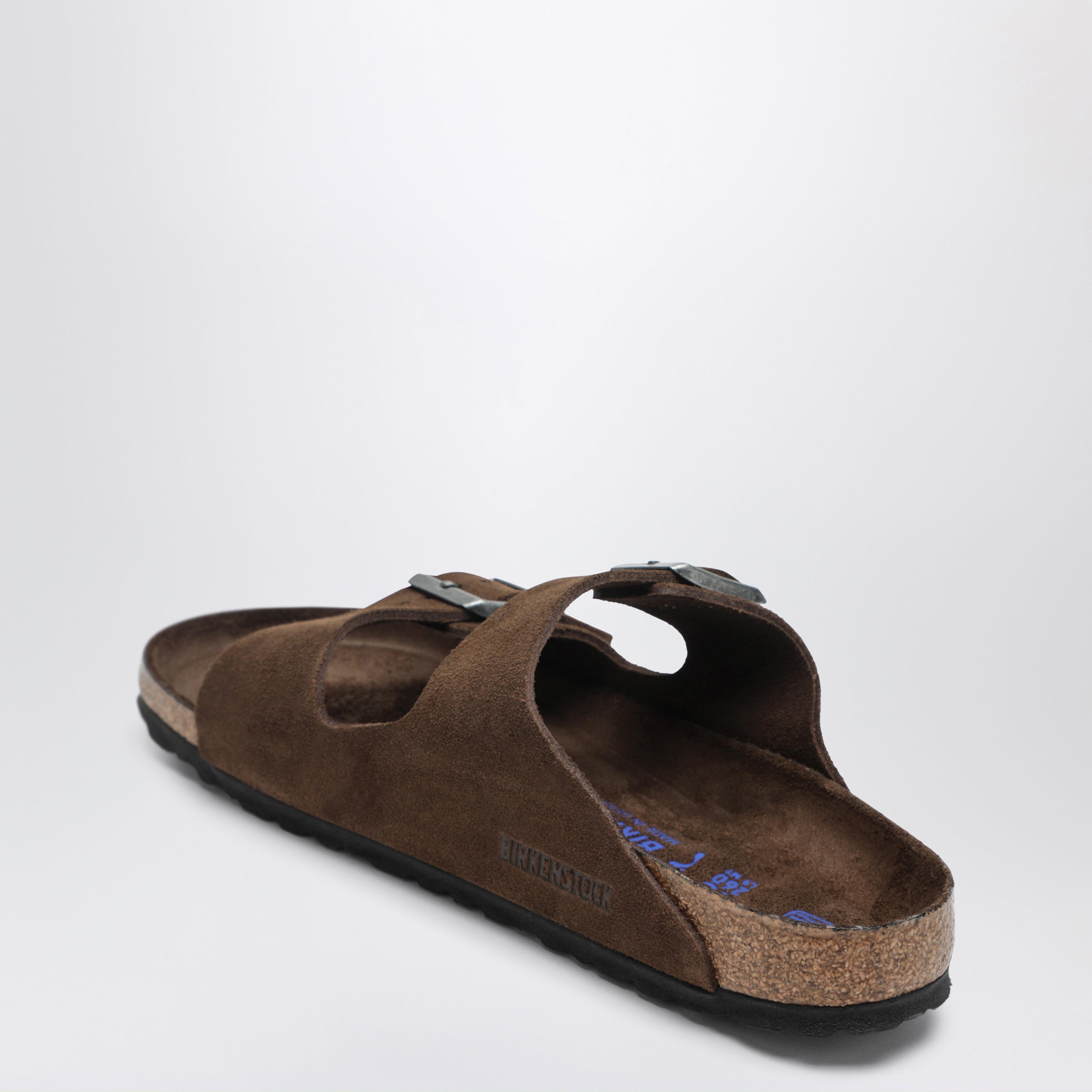 Birkenstock Brown Arizona Slides With Soft Footbed In Suede
