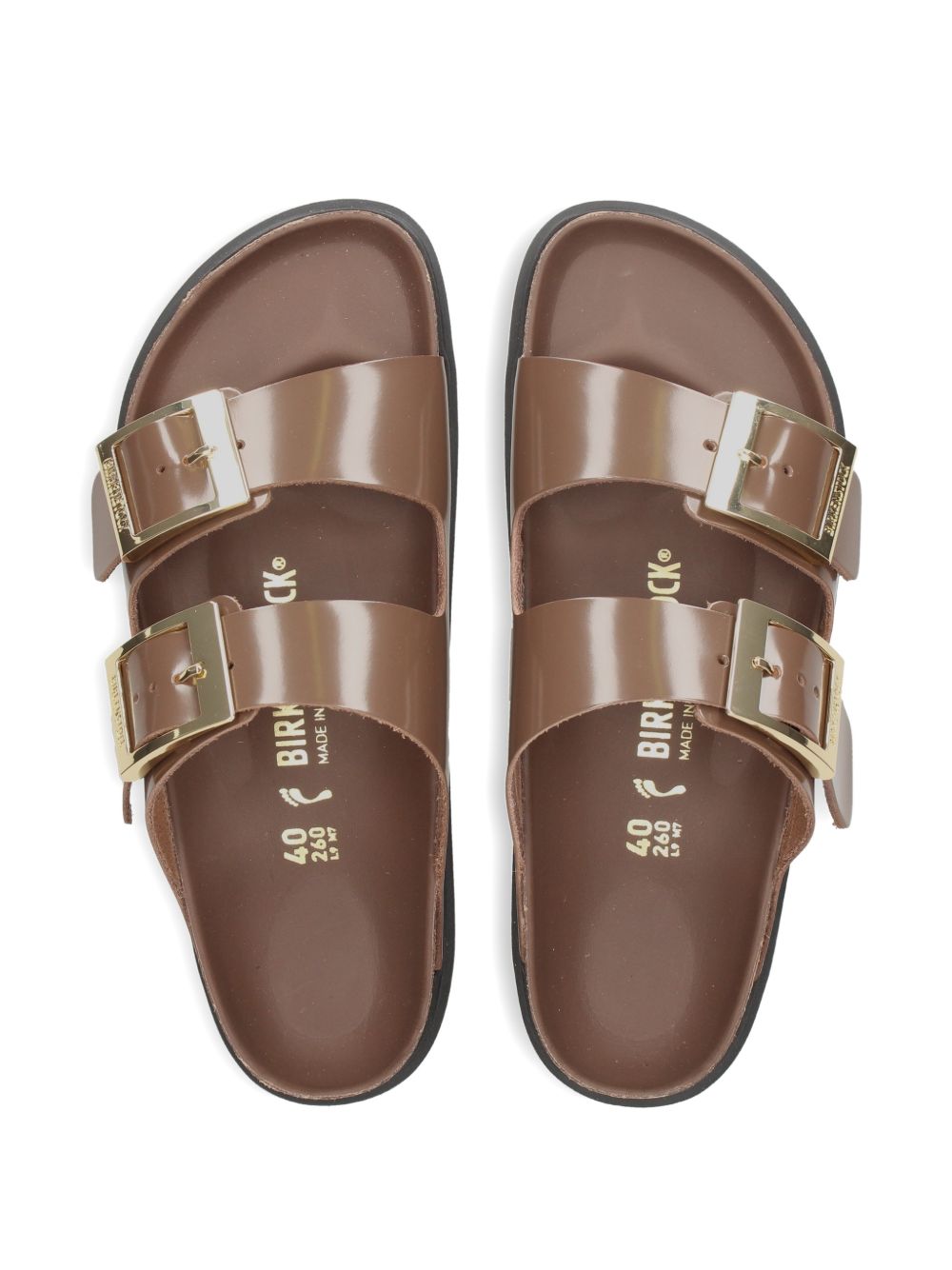 Birkenstock Arizona Db Hex – Patent Natural Leather Sandal