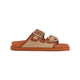 Birkenstock Ginger Brown Raffia Arizona Raffia Sandals