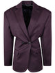 Magda Butrym Magda Butrym Burgundy Belted Double-Breasted Blazer