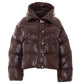 Pinko Brown Polyamide Winter Coat