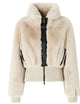 Pinko Beige Polyester Puffer Jacket